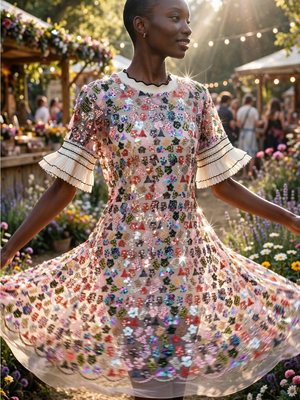 House of Perna Sequin Dress Size S | Sold Out Limited Edition
